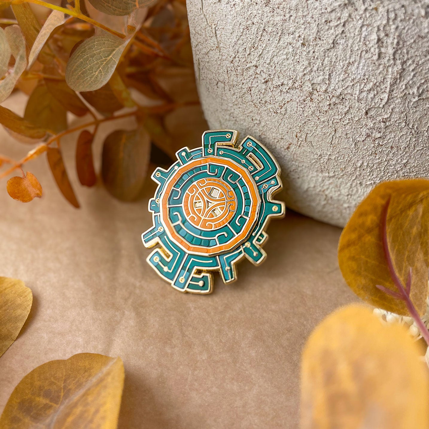 Strong zonaite shield pin