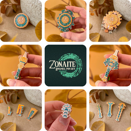 Zonaite collection - Set of 12 pins