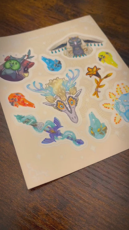 Tears of the Dragon CLEAR STICKER SHEET